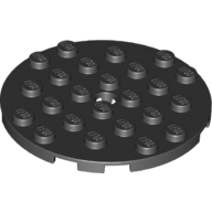 Plate Round 6 x 6 with Hole