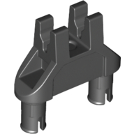 Technic Pin Double Triangle 1 x 3 with 2 Clips Not Completely Round Pin Holes