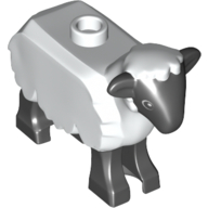 Animal, Sheep with Black Head, Legs print