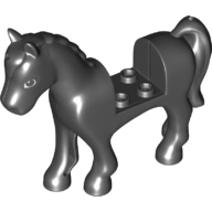Animal, Horse with 2 x 2 Cutout, Black and White Eyes Print