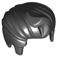 Minifig Hair Swept Back with Forelock