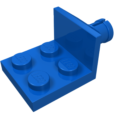 Plate Special 2 x 2 with Helicopter Tail Rotor Holder