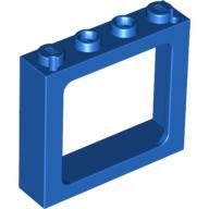 Window 1 x 4 x 3 Train with Shutter Holes and Solid Studs on Ends