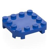 Plate Round Corners 4 x 4 x 2/3 Circle with Reduced Knobs