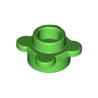 Plant, Flower, Plate Round 1 x 1 with 4 Petals
