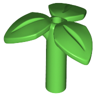 Plant, Stem with 3 Leaves and Bottom Pin