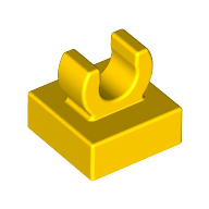 Tile Special 1 x 1 with Clip with Rounded Edges