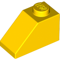 Slope 45° 2 x 1 with Bottom Pin