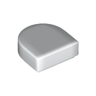 Tile Round 1 x 1 Half Circle