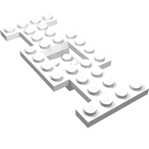 Vehicle, Base 4 x 10 x 2/3 with 2 x 2 Recessed Center with Smooth Underside, No Center Hole
