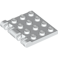 Hinge Plate 3 x 4 Locking Dual 2 Finger