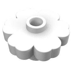 Flower 2 x 2 - Round [Open Stud]