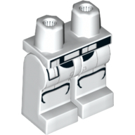 Legs and Hips with Black and Gray Lines Armor print (Stormtrooper)