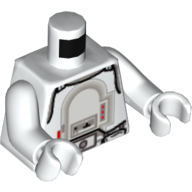 Torso Armor Snowtrooper Print, White Arms and Hands