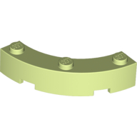 Brick Round Corner 4 x 4 Macaroni Wide with 3 Studs