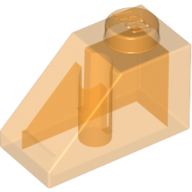 Slope 45° 2 x 1 with Bottom Pin