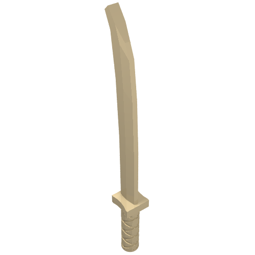 Weapon Sword / Katana / Shamshir with Uncapped Pommel [Square Guard]