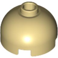 Brick Round 2 x 2 Dome Top - Blocked Open Stud with Bottom Axle Holder x Shape + Orientation