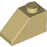 Slope 45° 2 x 1 with Bottom Pin