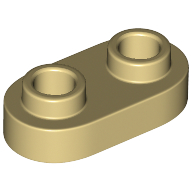 Plate Special 1 x 2 Rounded with 2 Open Studs