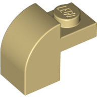 Brick Curved 1 x 2 x 1 1/3 with Curved Top
