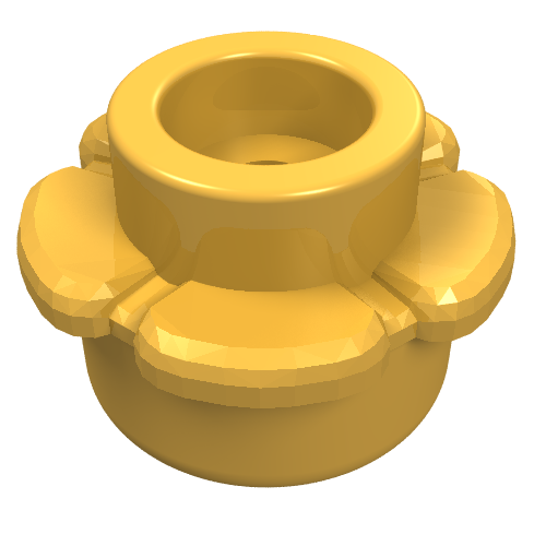 Plant, Flower, Plate Round 1 x 1 with 5 Petals