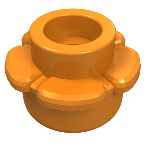 Plant, Flower, Plate Round 1 x 1 with 5 Petals