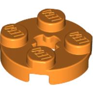 Plate Round 2 x 2 with Axle Hole Type 1 (+ Opening)