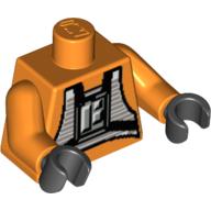 Torso Rebel Pilot Print, Orange Arms, Black Hands