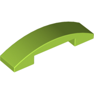 Slope Curved 4 x 1 Double No Studs