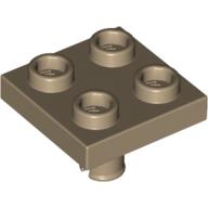 Plate 2 x 2 with Pin on Bottom