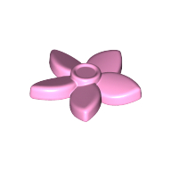 Headwear Accessory Flower with Pointed Petals and Pin