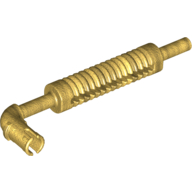 Vehicle Exhaust Pipe with Technic Pin - Flat End, Rounded Hole