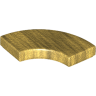 Tile 2 x 2 Curved, Macaroni