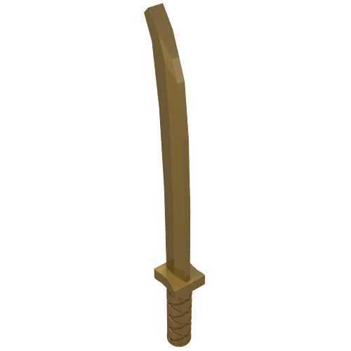 Minifig Sword Shamshir [Square Guard]