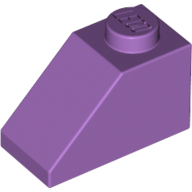 Slope 45° 2 x 1 with Bottom Pin
