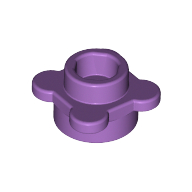 Plant, Flower, Plate Round 1 x 1 with 4 Petals
