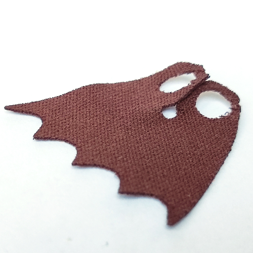 Neckwear Cape, Scalloped 5 Points with Black Back [Spongy Stretchable Fabric]