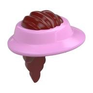 Hair and Hat, Visor Bright Pink Pattern