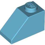 Slope 45° 2 x 1 with Bottom Pin