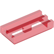 Tile Special 1 x 2 Grille with Bottom Groove