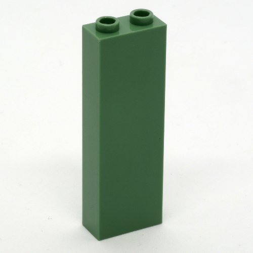 Brick 1 x 2 x 5 with Blocked Open Studs and Bottom Stud Holder with Asymmetric Ridges