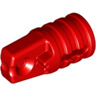 Hinge Cylinder 1 x 2 Locking with 1 Finger and Axle Hole On Ends