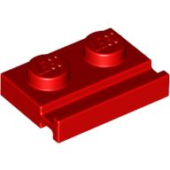 Plate Special 1 x 2 with Door Rail