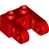 Technic Brick 1 x 2 with Hole and Dual Beam Extensions