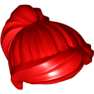 Minifig Hair Ponytail and Swept Sideways Fringe
