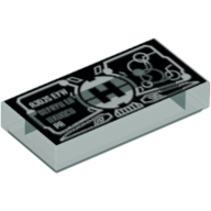 Tile 1 x 2 with Hero Factory HUD / Wrist Computer Print