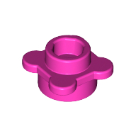 Plant, Flower, Plate Round 1 x 1 with 4 Petals