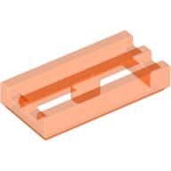 Tile Special 1 x 2 Grille with Bottom Groove