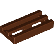 Tile Special 1 x 2 Grille with Bottom Groove